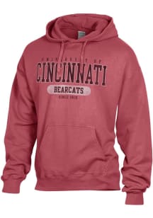 Gear For Sports Cincinnati Bearcats Mens Red Comfort Wash Long Sleeve Hoodie