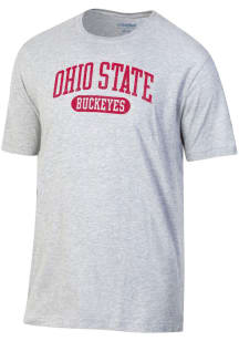 Gear For Sports Ohio State Buckeyes Grey Arch Name Design Short Sleeve T Shirt