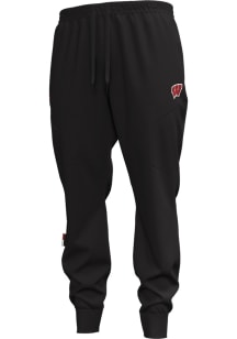 Under Armour Wisconsin Badgers Mens Black Sideline Unstoppable Fleece Pants