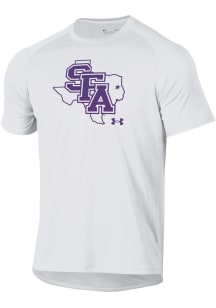 Under Armour SFA Lumberjacks White State Outline Tech Short Sleeve T Shirt
