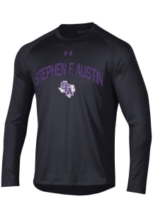 Under Armour SFA Lumberjacks Black Arch Mascot Tech Long Sleeve T-Shirt