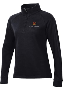 Maryland Terrapins Womens Black Classic Qtr Zip