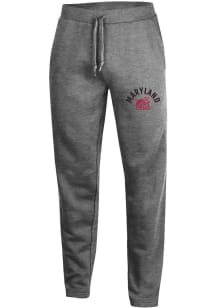 Maryland Terrapins Mens Grey Vintage Arch Mascot Sweatpants