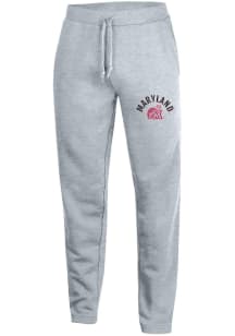 Maryland Terrapins Mens Grey Vintage Arch Mascot Sweatpants