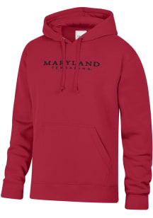 Gear For Sports Maryland Terrapins Mens Red Arch Name Twill Long Sleeve Hoodie