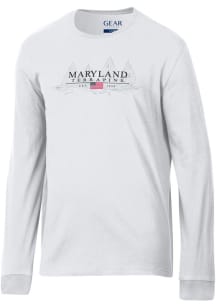 Maryland Terrapins White Coastal Long Sleeve T Shirt