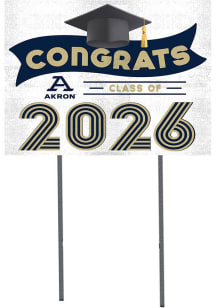 Akron Zips KH Sports Fan Class of 2026 Yard Sign - Navy Blue