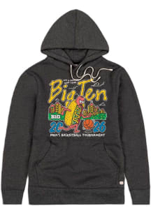 Homefield Big Ten Mens Charcoal 2026 Big Ten Men's Basketball Tournament Fashion Hood