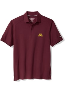 Tommy Bahama Minnesota Golden Gophers Mens Maroon Team Captain Short Sleeve Fashion Polo