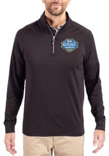Cutter and Buck UCLA Bruins Mens Black 2026 WBB Champions Adapt Eco Big and Tall Qtr Zip
