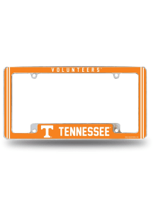 Tennessee Volunteers Classic All Over Chrome License Plate Frame - White