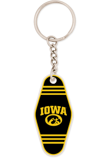 Iowa Hawkeyes Motel Acrylic Keychain - Black