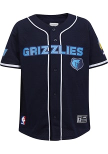 Pro Standard Memphis Grizzlies Youth Navy Blue Mesh Short Sleeve T-Shirt