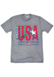 Where I’m From Americana Graphite USA 1776 Short Sleeve Fashion T Shirt
