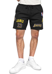 LeBron James  Pro Standard Los Angeles Lakers Mens Black Mesh Player Shorts
