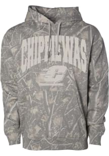 Something Inked Central Michigan Chippewas Mens Green OHT Arch Name Long Sleeve Hoodie