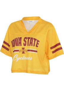 Iowa State Cyclones Womens Field Goal Fashion Football Jersey - Gold