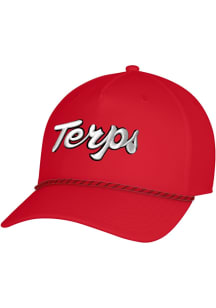 Under Armour Maryland Terrapins Sideline Drive 5 Panel Rope Cap Adjustable Hat - Black