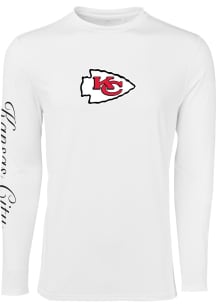 Greyson Kansas City Chiefs Mens White Guide Long Sleeve Crew Sweatshrt