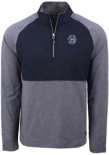 Cutter and Buck Penn State Nittany Lions Mens Navy Blue Vault Adapt Eco Hybrid Long Sleeve Qtr Zip..