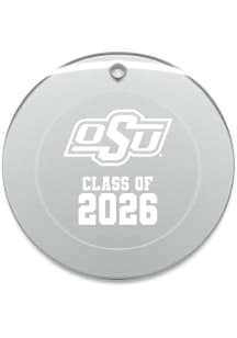 Oklahoma State Cowboys Class of 2026 Round Ornament - White