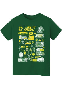 Vive La Fete Oregon Ducks Youth Green Impressions Short Sleeve T-Shirt