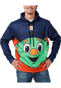 Forever Collectibles Houston Astros Mens Navy Blue Big Logo Mascot Fashion Hood
