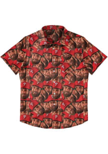 Bryce Harper  Forever Collectibles Philadelphia Phillies Mens Red Face Sublimated Short Sleeve Dre..