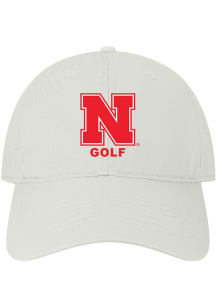 Nebraska Cornhuskers Golf Twill Adjustable Hat - White