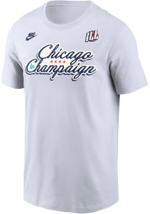 Nike Illinois Fighting Illini White Chicago to Champaign Rally Loud Short Sleeve T Shirt