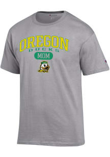 Champion Oregon Ducks Grey Pill Box Mom Jersey Short Sleeve T Shirt