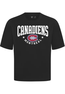 Levelwear Montreal Canadiens Black Signature Knit Archway Short Sleeve Fashion T Shirt