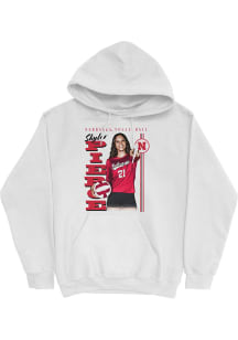 Skyler Pierce Campus Ink Nebraska Cornhuskers Youth Retro Hoodie Long Sleeve Player Hoodie White