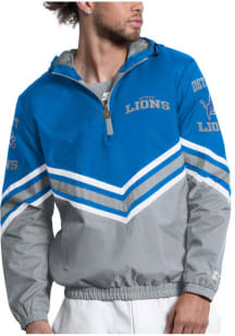 Starter Detroit Lions Mens Blue Fairplay Pullover Jackets