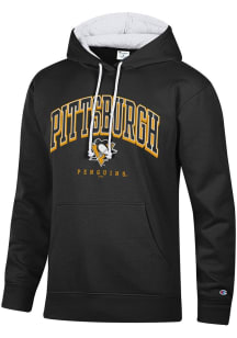 Champion Pittsburgh Penguins Mens Black Stadium Long Sleeve Hoodie