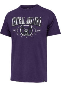 47 Central Arkansas Bears Purple Deluxia Franklin Short Sleeve Fashion T Shirt