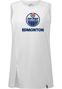 Levelwear Edmonton Oilers Womens White Influx Home Turf Tank Top