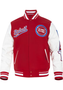 Mens Detroit Pistons Pro Standard Mens Script Tail Wool Heavyweight Jacket - Red