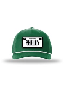 Uscape Philadelphia Philly design on a structured trucker silhouette Adjustable Hat - Kelly Green