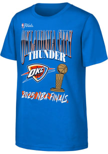 Oklahoma City Thunder Youth Blue 2025 Finals Participant Bold Short Sleeve T-Shirt