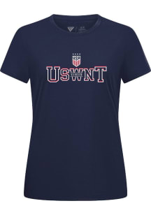 Levelwear USWNT Womens Navy Blue Anthem Journey Short Sleeve T-Shirt