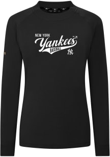 Levelwear New York Yankees Womens Black Slender Glide Pullover