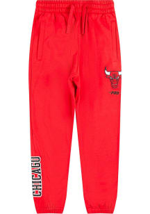 Pro Standard Chicago Bulls Boys Red Classic Chenille Sweatpants