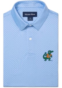 Mizzen+Main Florida Gators Mens Light Blue Versa Short Sleeve Fashion Polo