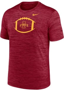 Nike Iowa State Cyclones Cardinal Football Football Velocity Legend Short Sleeve T Shirt