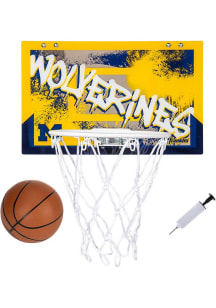 Michigan Wolverines Over The Door Hoops Basketball Set