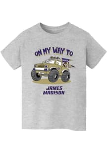 Vive La Fete James Madison Dukes Youth Grey On My Way Short Sleeve T-Shirt