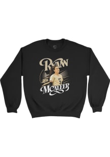 Ryan McAleer Purdue Boilermakers Mens Black Graphic Crew Player Crew