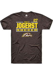 Adrian Jogerst Western Michigan Broncos Brown NIL Stacked Box Short Sleeve Player T Shirt