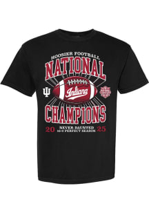 Something Inked Indiana Hoosiers Black 2025 College Football National Champions Perfect Season Sho..